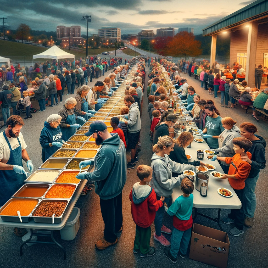 How Do You Feed Seventy Families Each Night                         in Lynchburg?