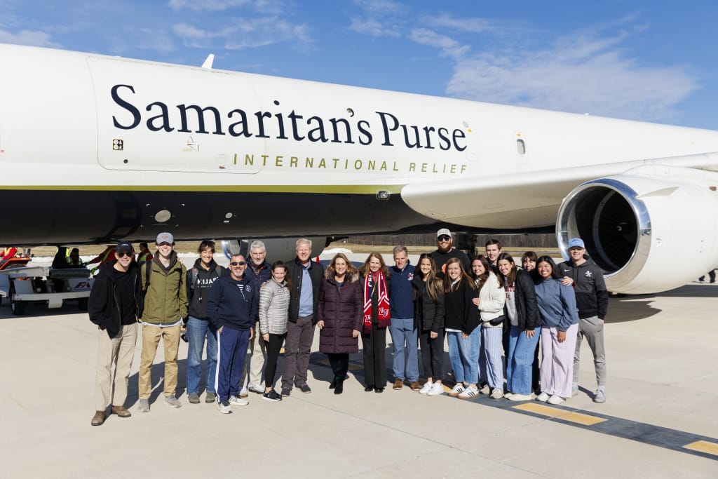 Liberty University team delivers shoebox gifts to hurricane-ravaged Jamaica