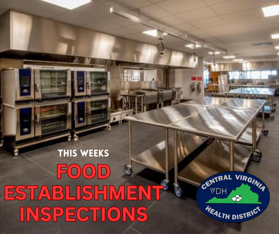 Weekly Food Establishment Health Inspections