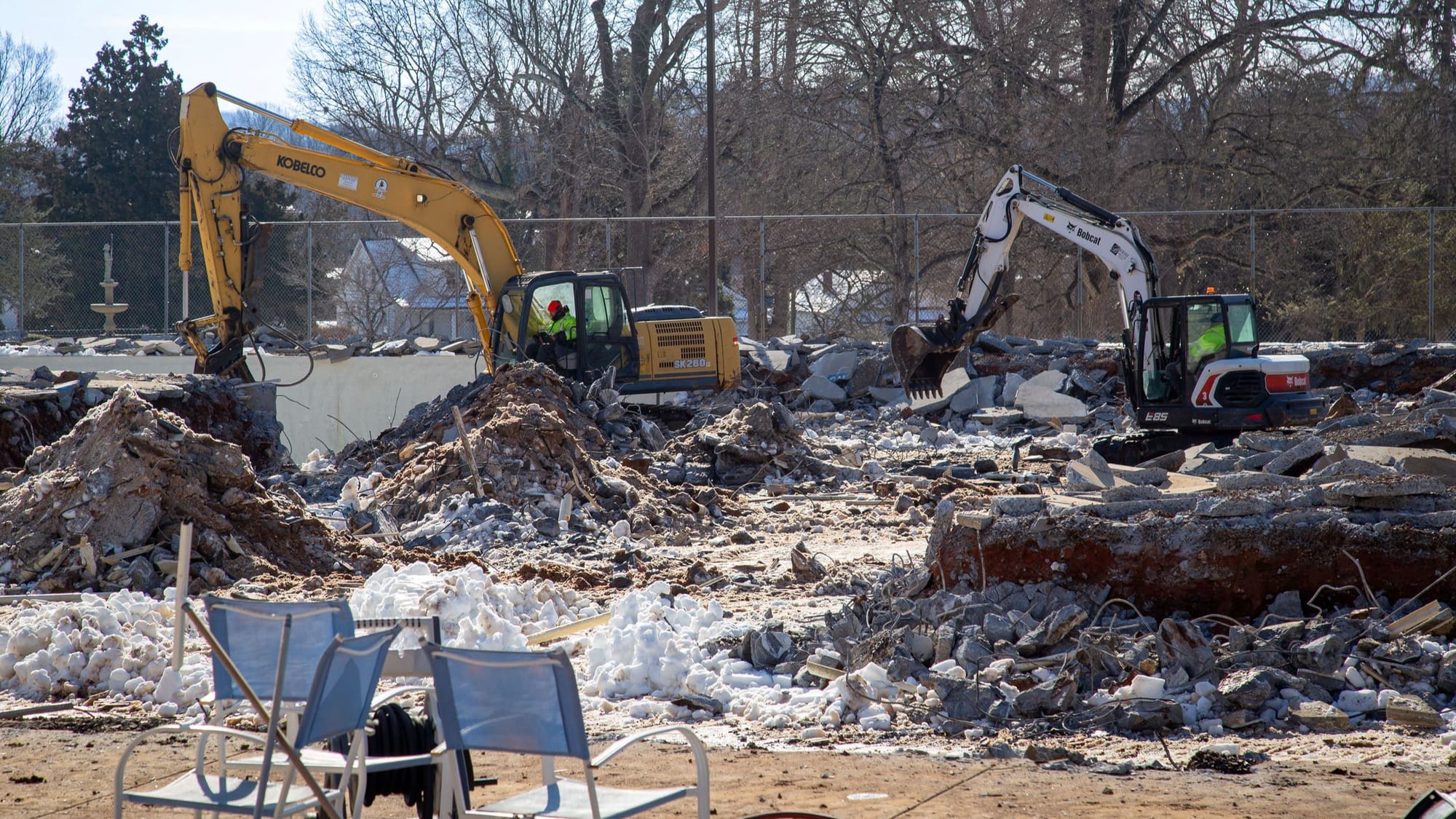 Demolition Phase of Miller Park Pool on Schedule
